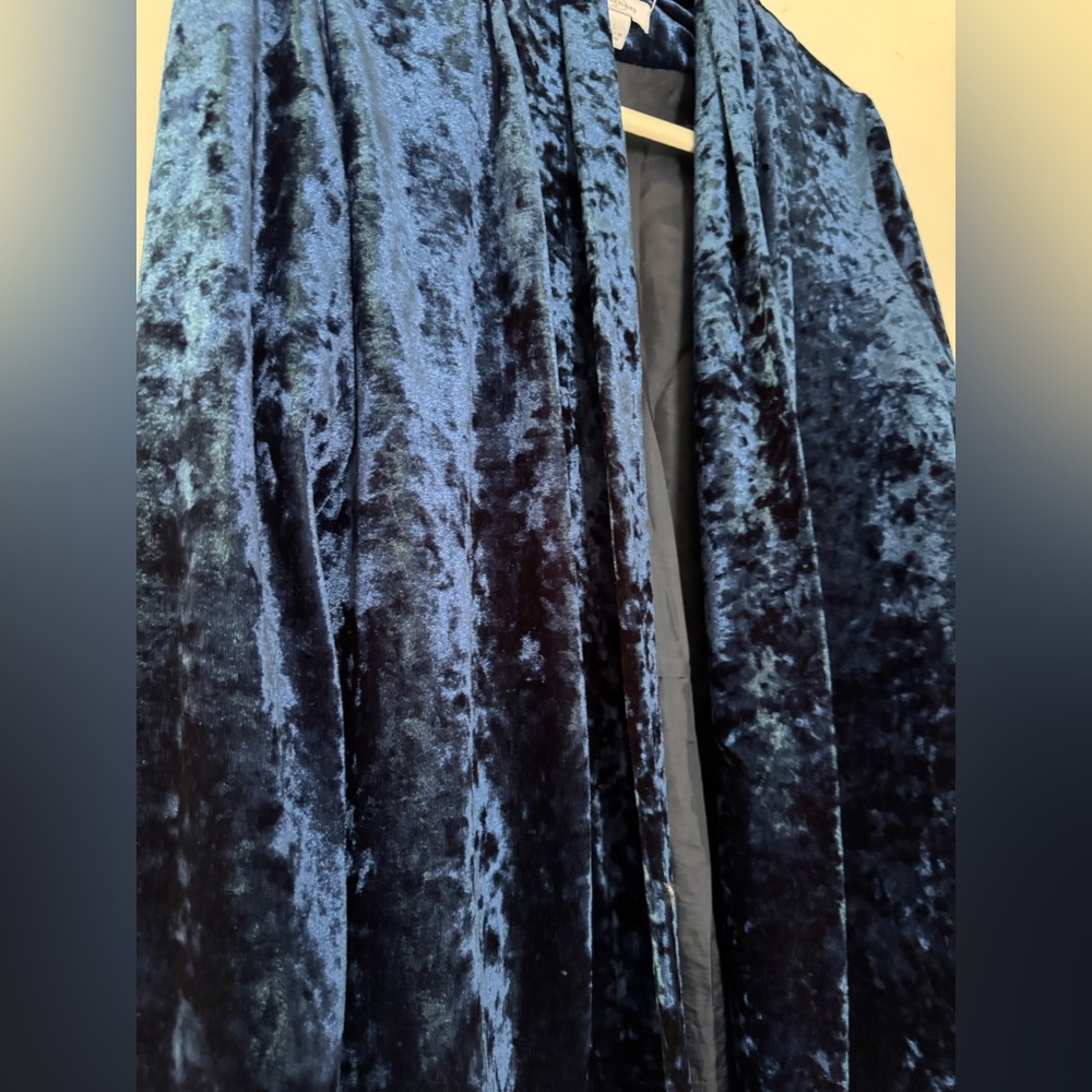 David Dart Blue Velvet Blazer